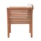 Alaterre Furniture Stamford Eucalyptus Wood Outdoor Chair with Cushions ANSF01EBO - alternate 2